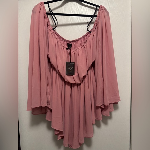 NWT Michael Costello x REVOLVE Blush Malyck Mini Dress - Picture 3 of 6